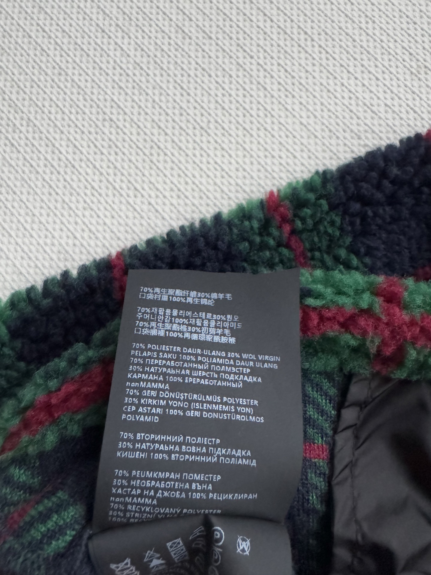 MiuMi* 🆕25Fw秋冬新款 学院风摇粒绒格纹外套丨⚠真羊毛羔绒原版开发！高版出品！高密度羊毛粒绒面