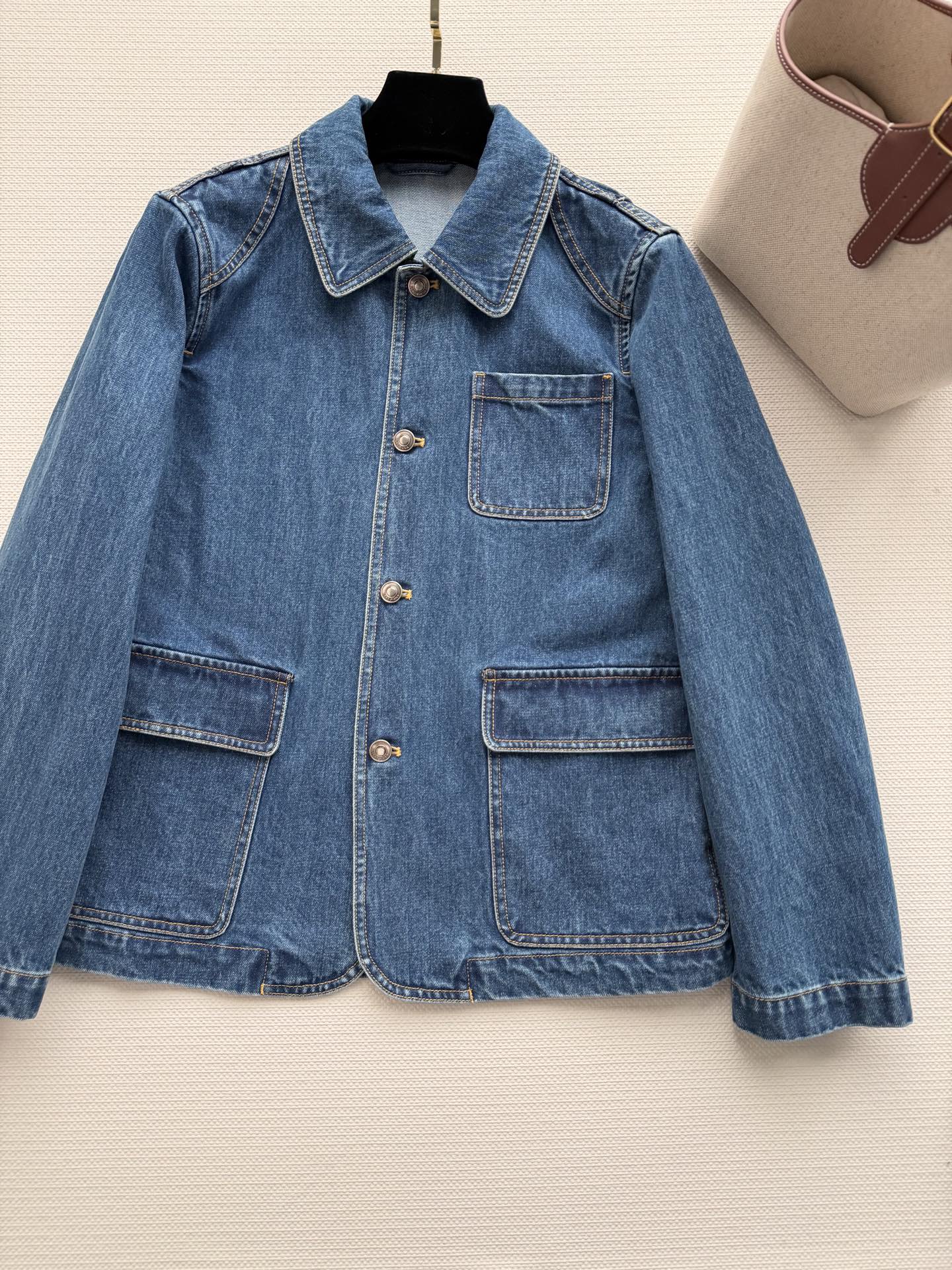 LoroPiana🆕新款，26春夏新品牛仔外套，复古潮流时尚穿搭，ＳＭＬ.