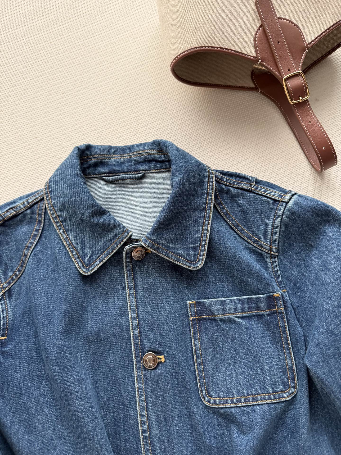 LoroPiana🆕新款，26春夏新品牛仔外套，复古潮流时尚穿搭，ＳＭＬ.