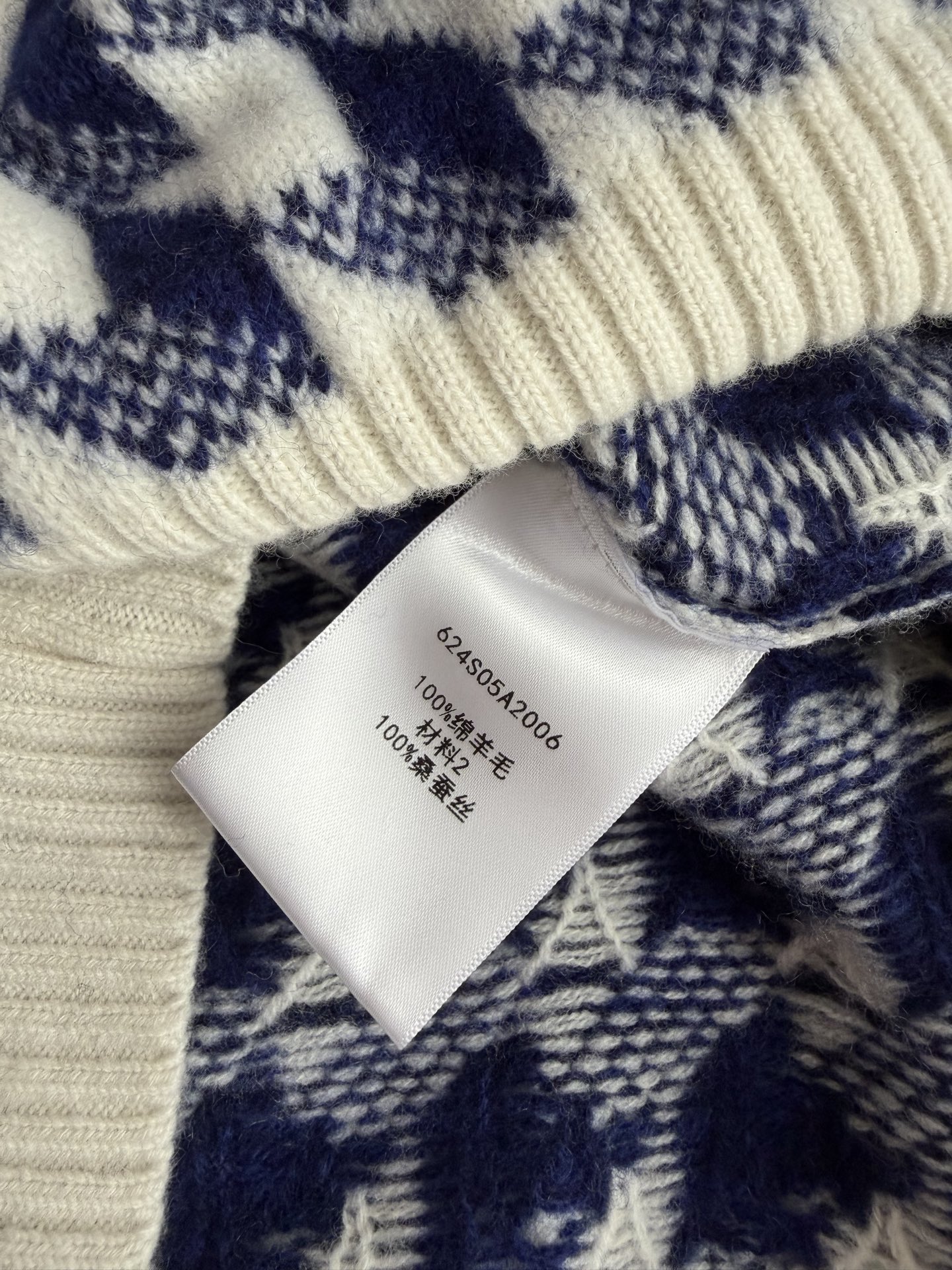 Dio*🆕26Ss早春新款 蝴蝶结千鸟格羊毛针织毛衣丨⚠独家开发！顶级高版出品！以经典蓝白千鸟格纹为基底