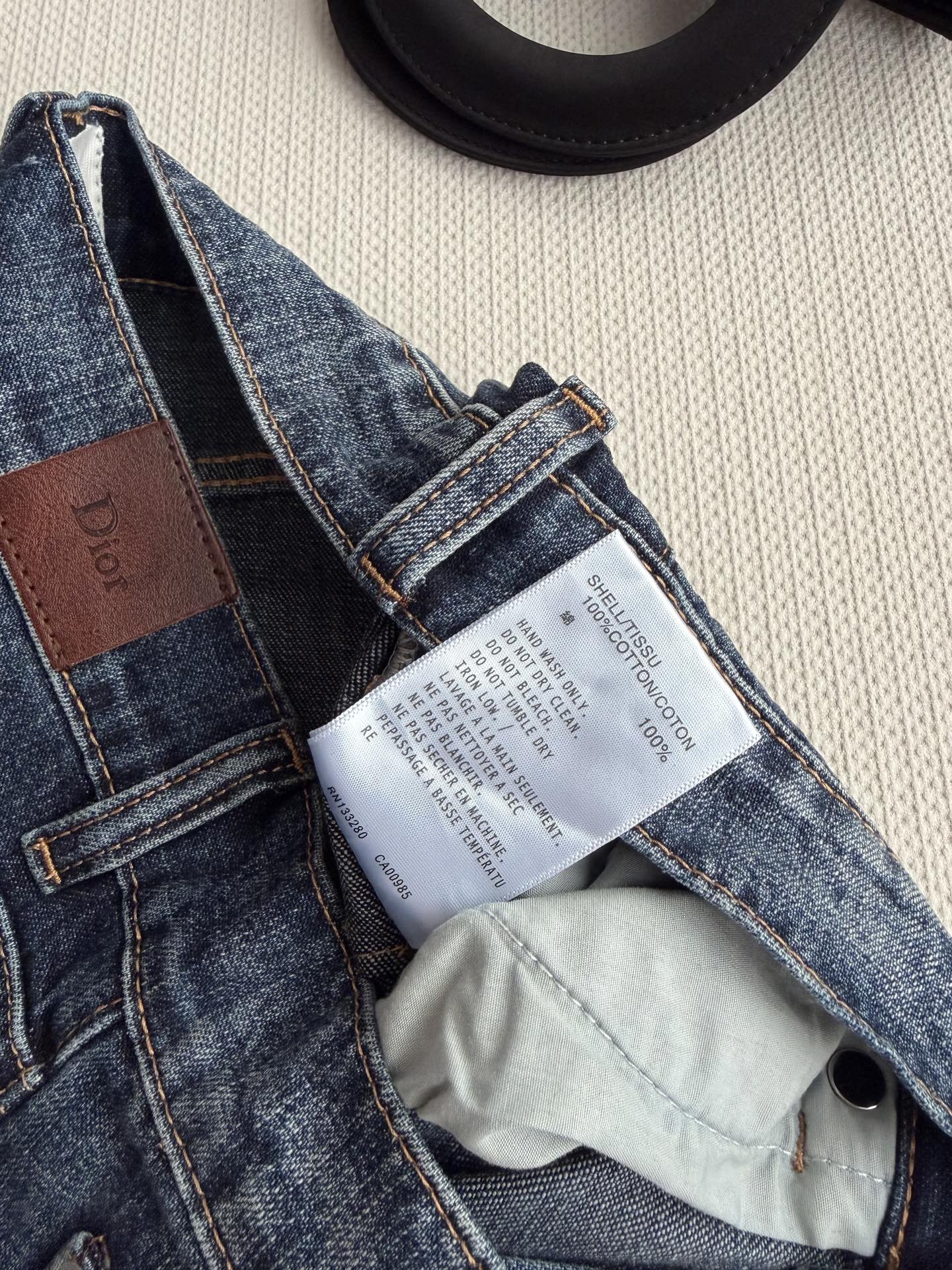 Dio*🆕2026春夏新款女士蓝色时尚百搭高级感气质直筒裤顶级版本，选用纯棉牛仔面料，五金YB定制，双重