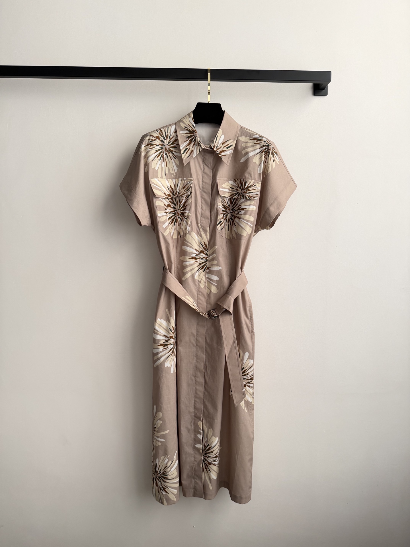 Brunello Cucinelli*🆕26SS新款印花连衣裙，采用高品质棉质面料，柔软舒适，适合春夏穿