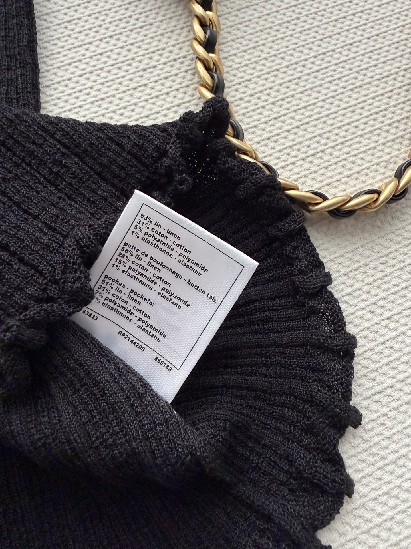 Chane*🆕新款，早春针织短袖ＳＭＬ.