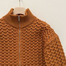 𝐌𝐢𝐮𝐌𝐢*🆕26new🪄镂空几何纹理双拉链针织外套🧡🧡🍊宽松阔版版型上身百搭不挑人,单穿叠搭都超赞!自 𝐌𝐢𝐮𝐌𝐢*🆕26new🪄镂空几何纹理双拉链针织外套🧡🧡🍊宽松阔版版型上身百搭不挑人,单穿叠搭都超赞!自