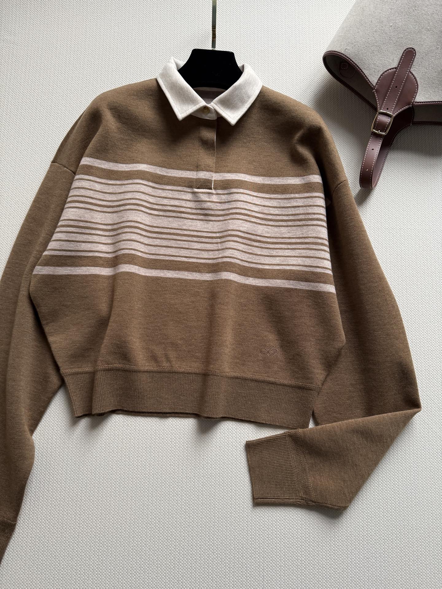 Loro Piana 🆕Winterdale Polo衫，采用双层羊毛+羊绒混纺，柔软又保暖，秋冬穿超舒