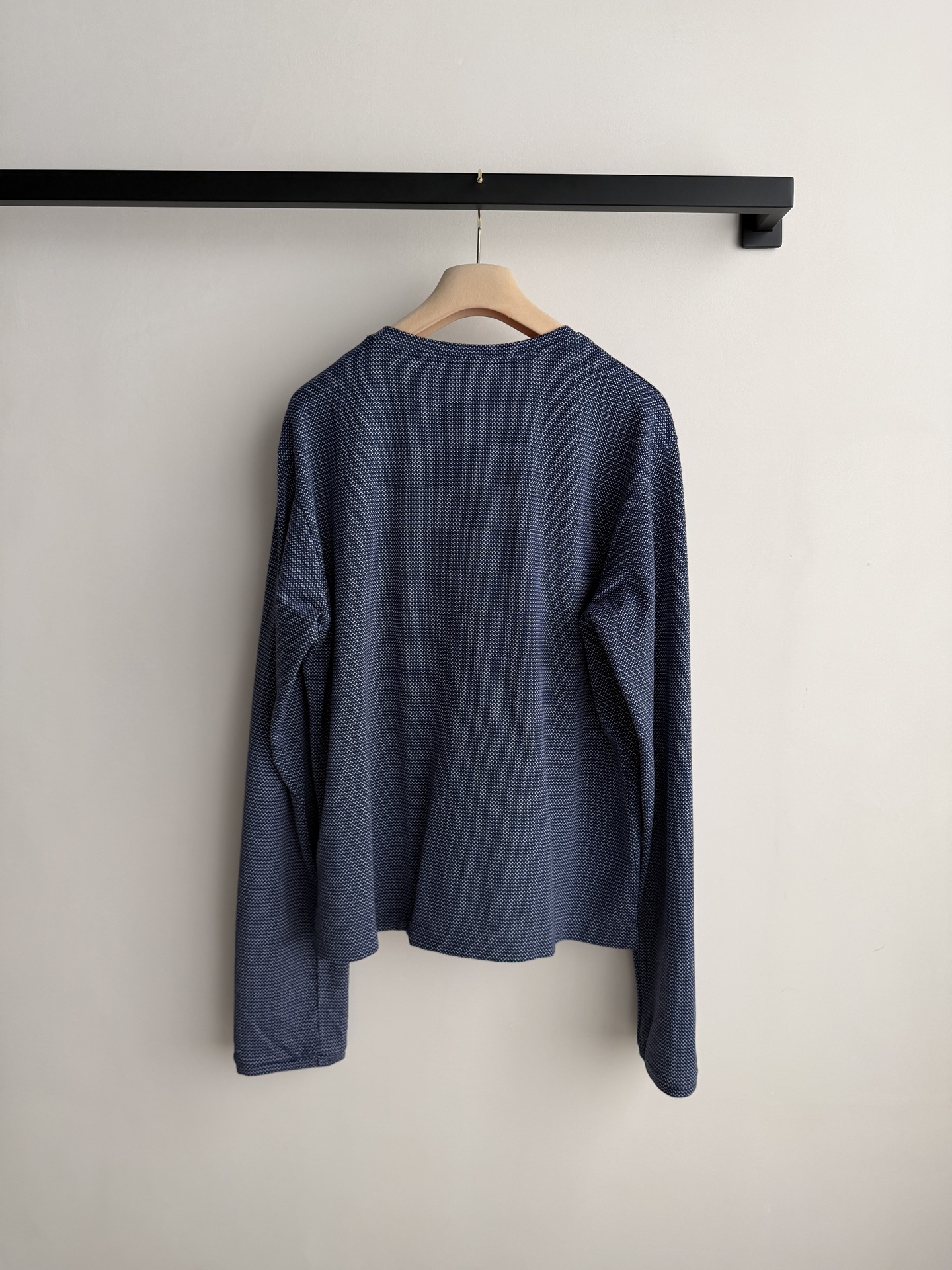 Miumi* 🆕26新款 定制提花纯棉面料 柔软舒适圆领落肩打底衫男女同款 和柜子同步更新 和首批vip