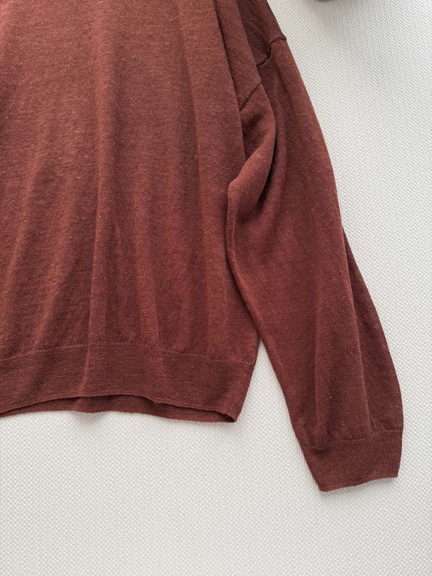 brunello cucinelli，BC🆕果壳棕配色，26支全羊毛，柔软亲肤，穿超舒服！圆领+浅色拼接