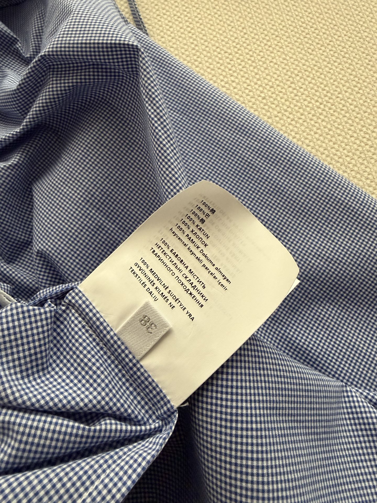 Miumi* 🆕ss26全新系列 小格纹减龄实穿 蓝调娃娃领衬衫面料连衣裙 侧面镂空剪裁 用料十足 春夏