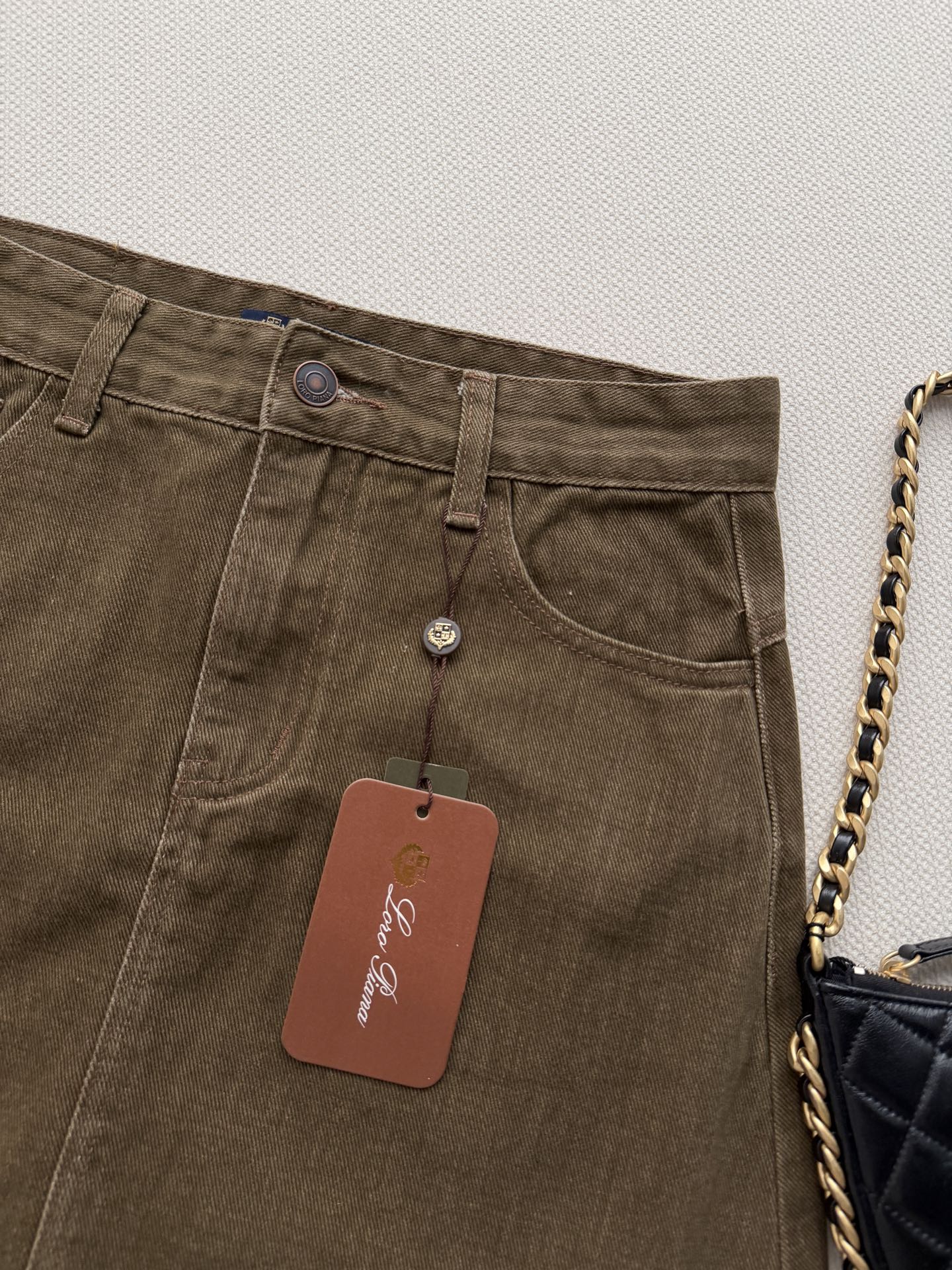 LoroPiana🆕新款，牛仔半裙做旧质感自带复古老钱感，A字版型超级显瘦～S-3XL.