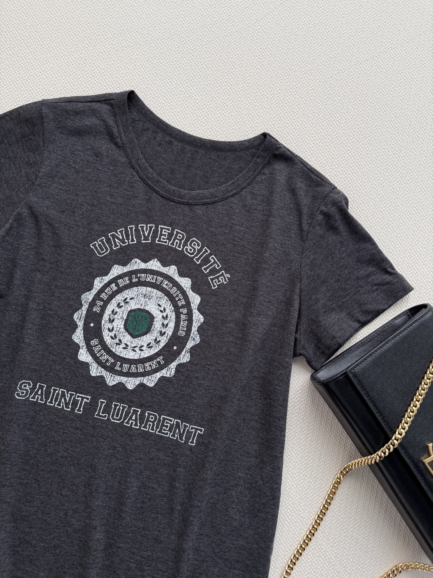 SaintLauren*🆕新款短袖T恤，ＳＭＬ.