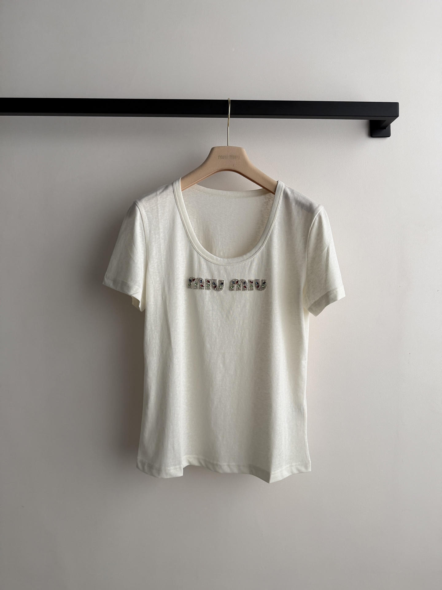 miumi*🆕新款，彩钻短袖T恤ＳＭＬ.