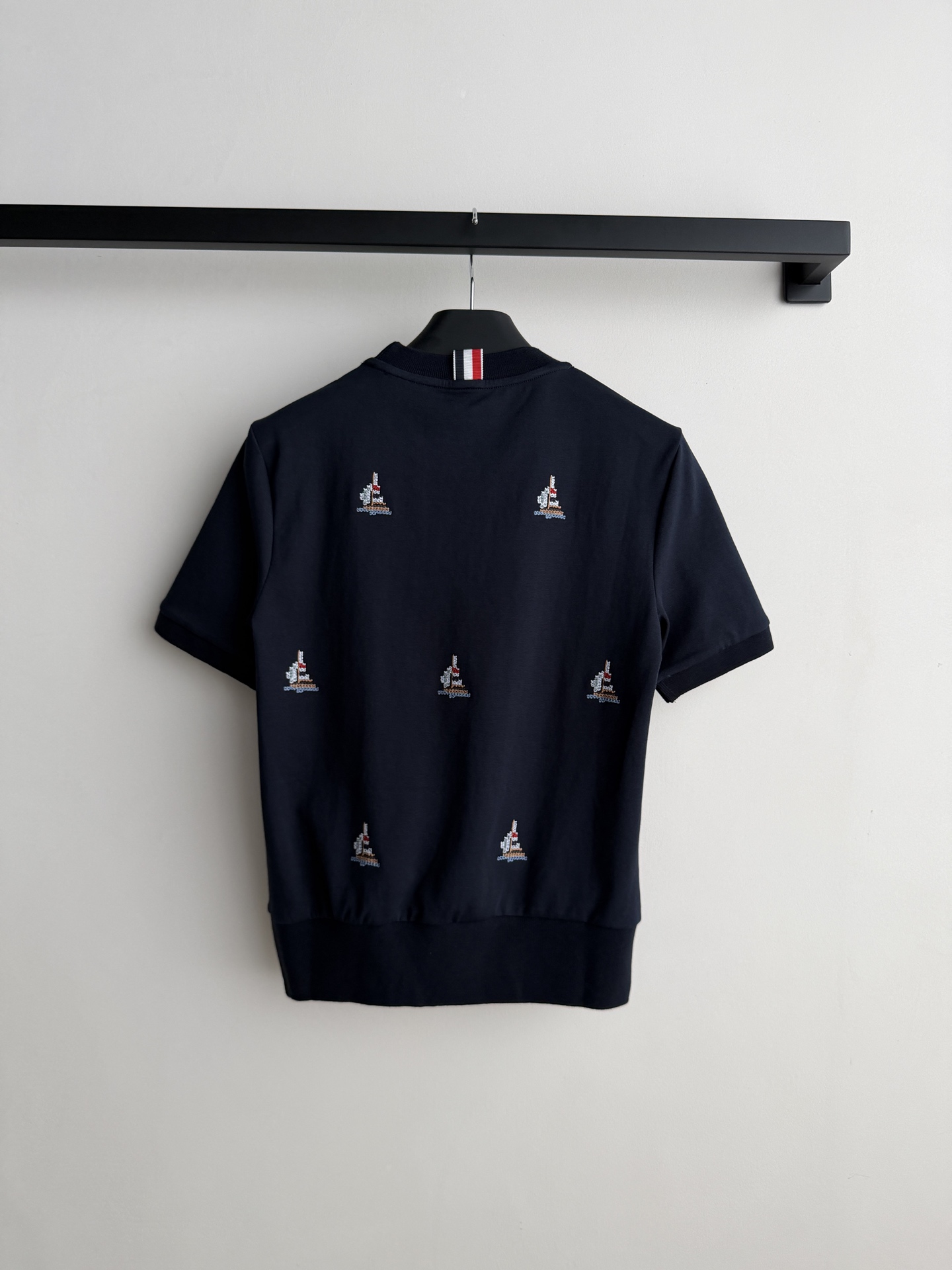 𝗧𝗵𝗼𝗺 𝗕𝗿𝗼𝘄𝗻* 🆕TB棉质MILANO 帆船罗纹T恤帆船刺绣，复古又时髦！复古又高级，美式学院风