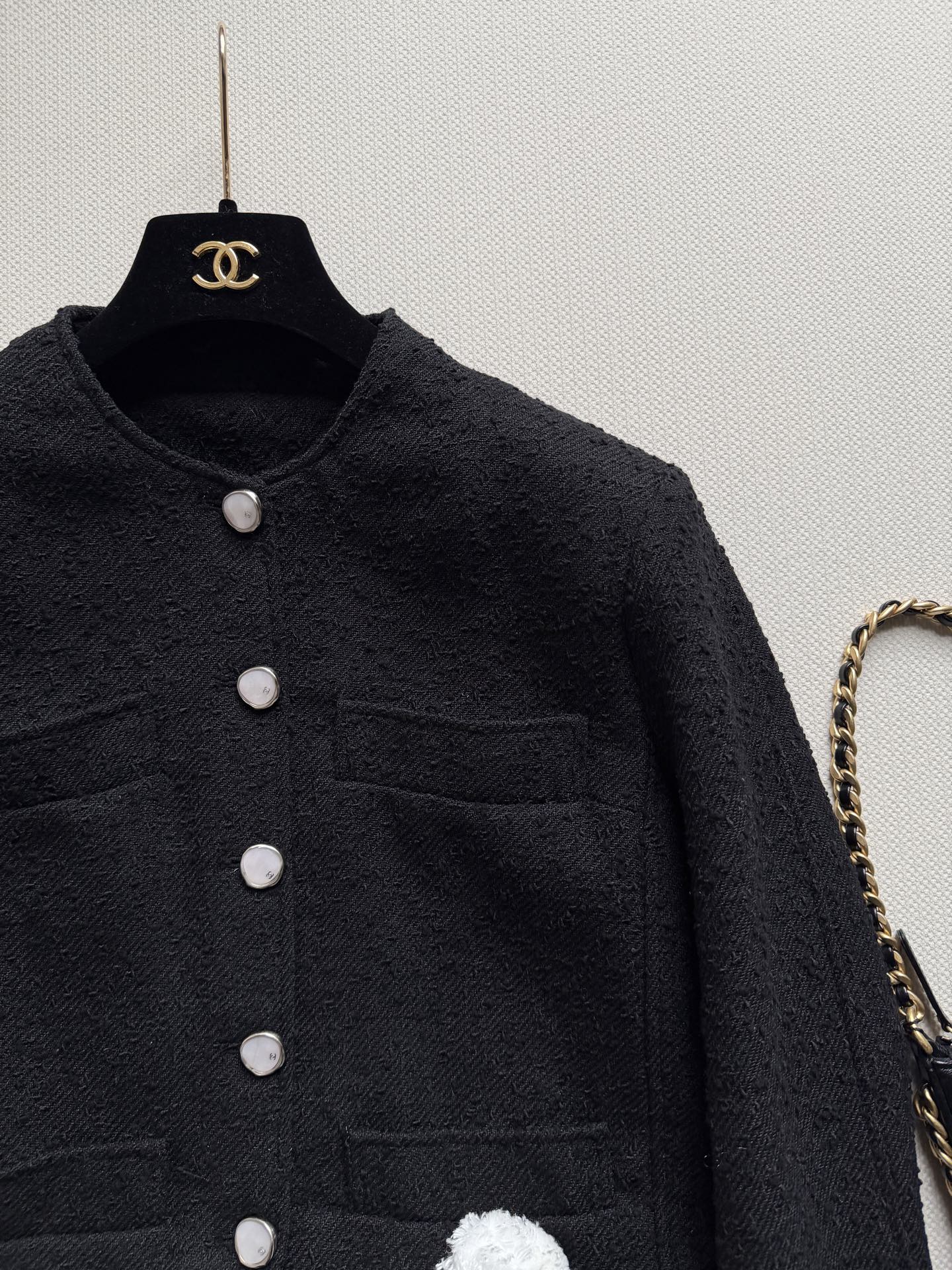 Chanel Tweed Camellia Jacket