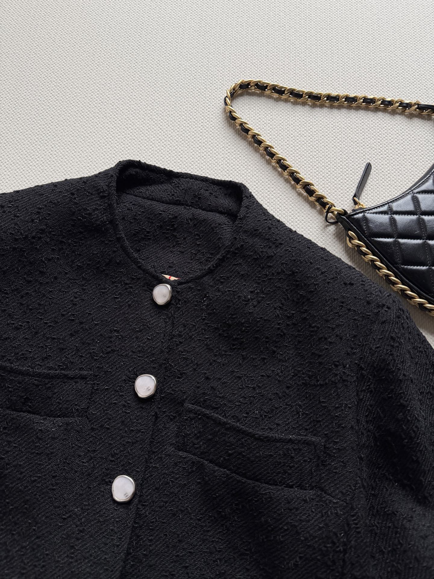 Chanel Tweed Camellia Jacket