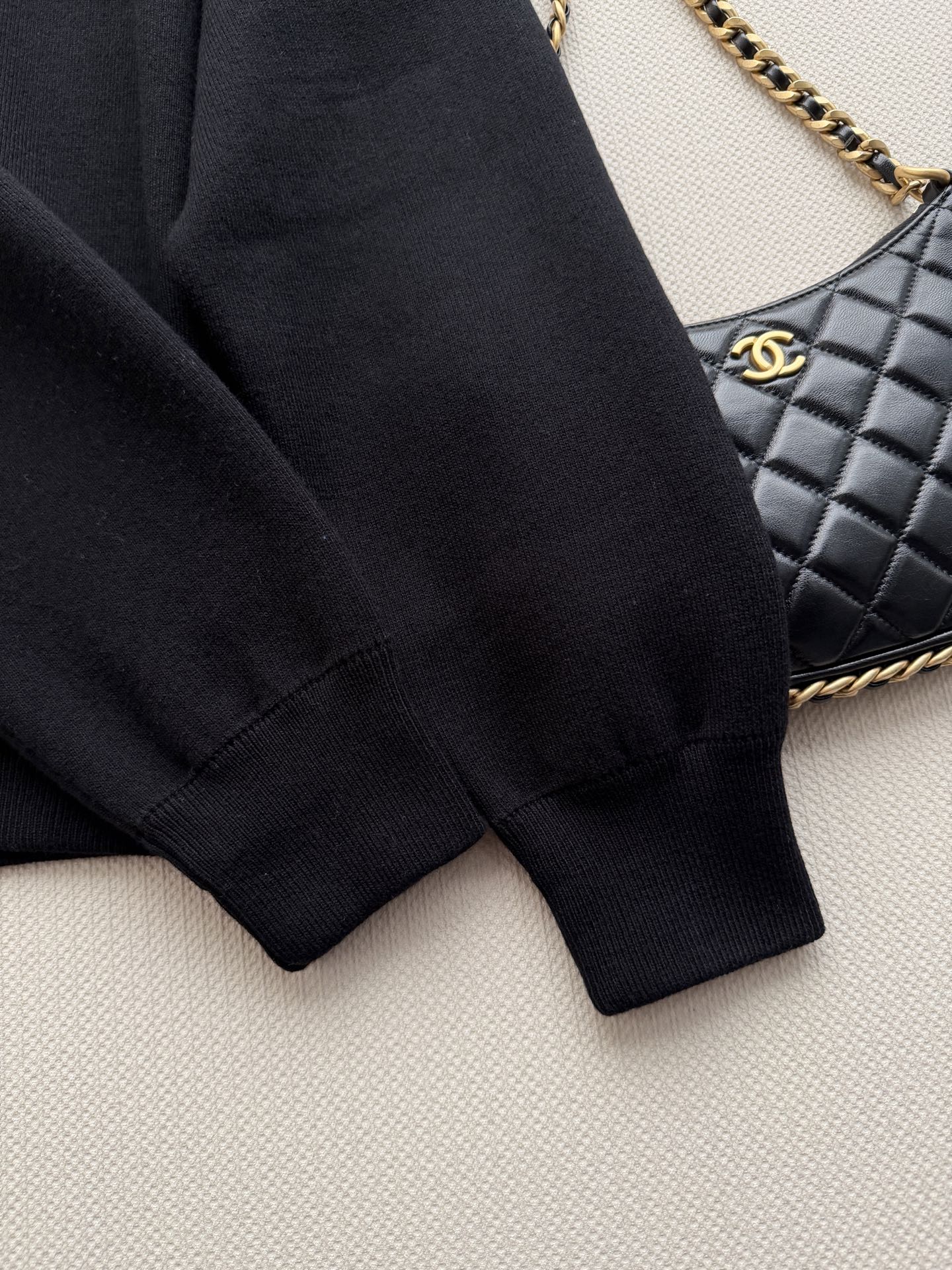 Chanel Half Zip Polo Sweatshirt