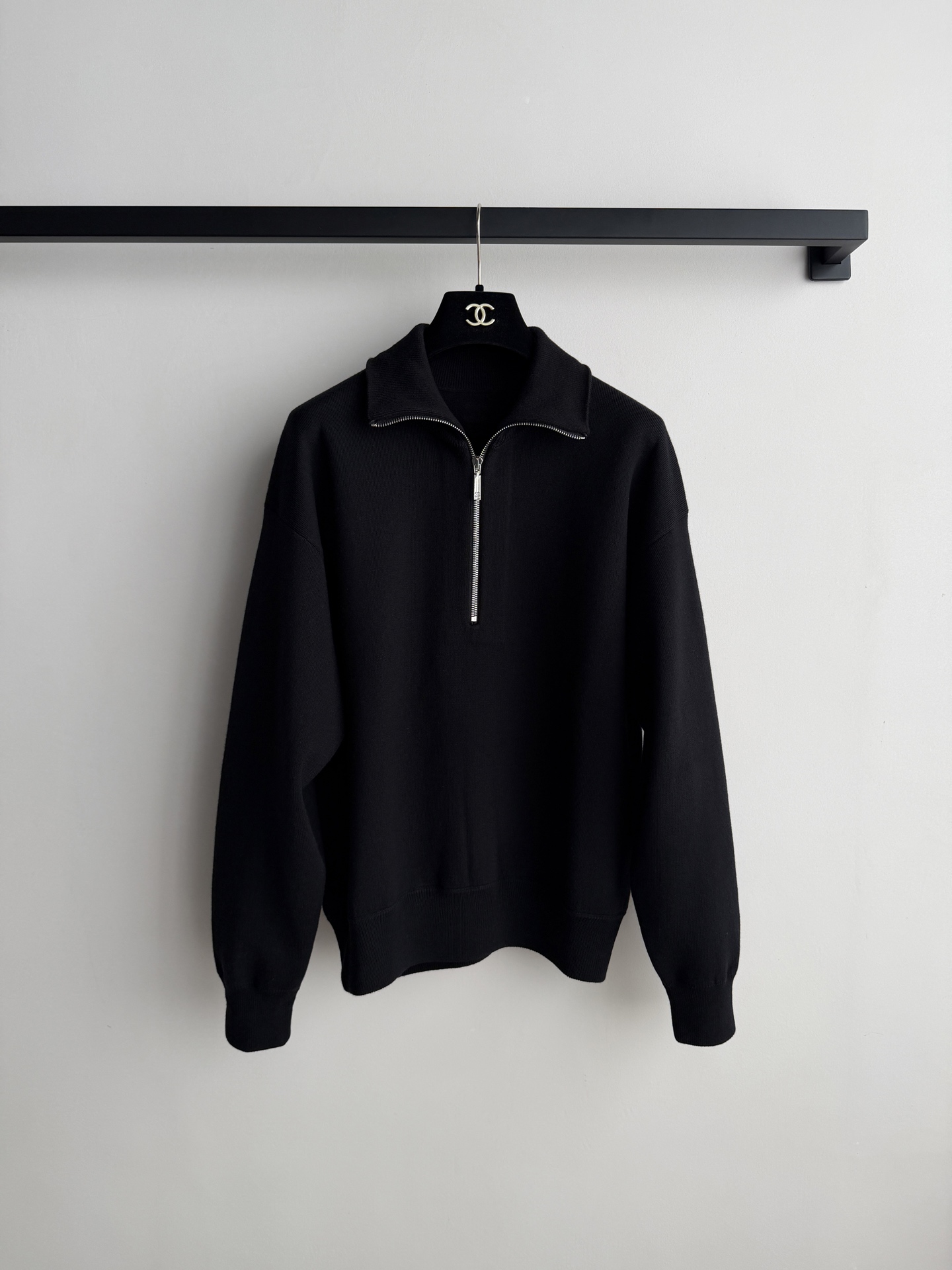 Chanel Half Zip Polo Sweatshirt