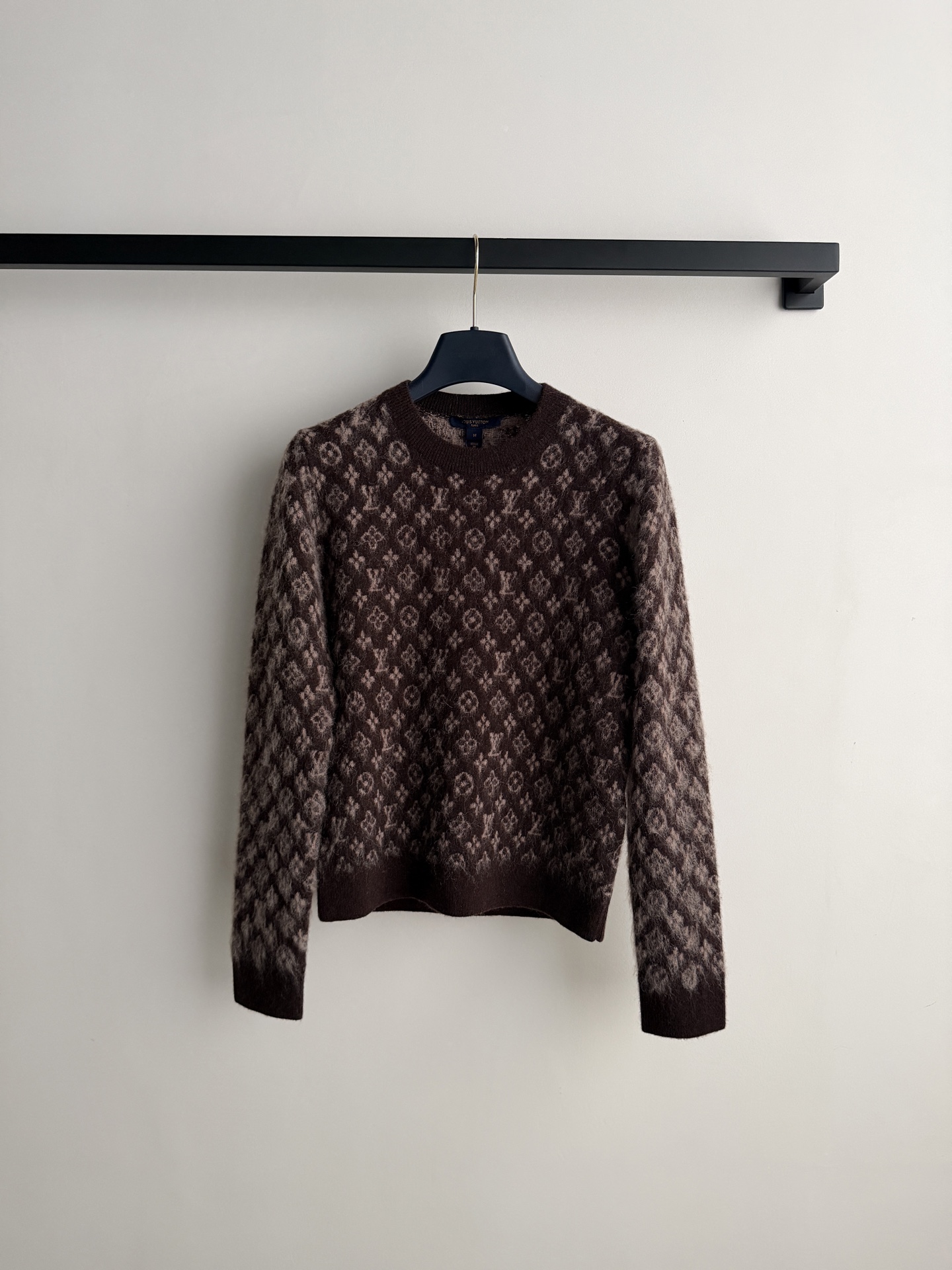 Louis Vuitton Brown Monogram Crew Neck Sweater