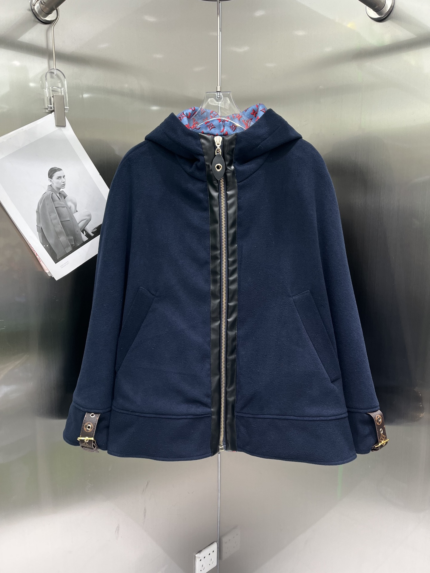 Louis Vuitton Clothing Coats & Jackets Blue Dark Wool