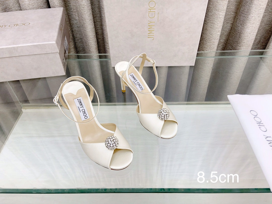 Jimmy Choo Schuhe Pumps Mit Hohem Absatz Sandalen Echtleder Schaffell Fashion