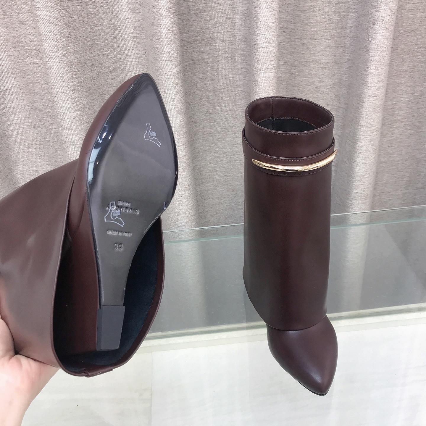 Givenchy Fold-over Stiletto Ankle Boots