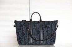 Dior Handbags Travel Bags Beige Black Printing Spring Collection Oblique