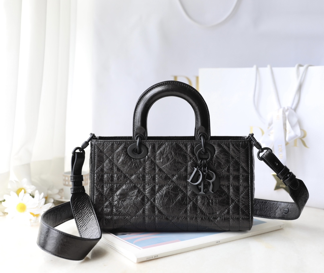 Dior Bags Handbags Black Cowhide Spring/Summer Collection Lady Casual