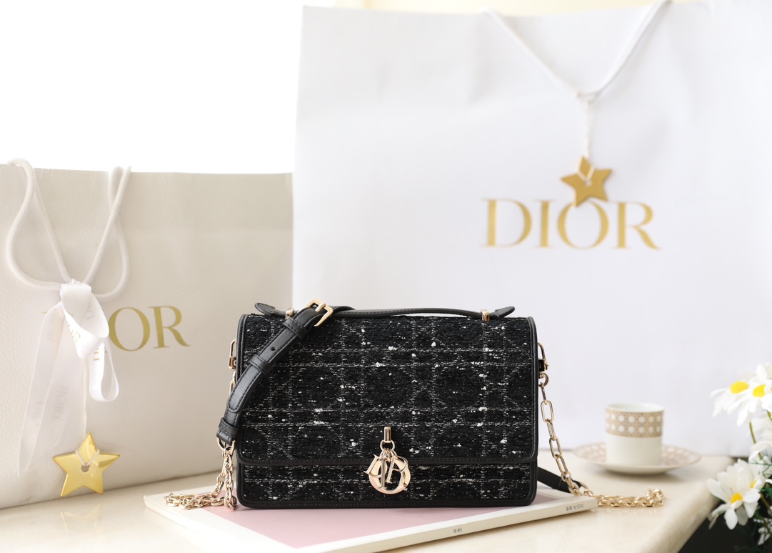 Top 1:1 Replica
 Dior Bags Handbags Black Chains