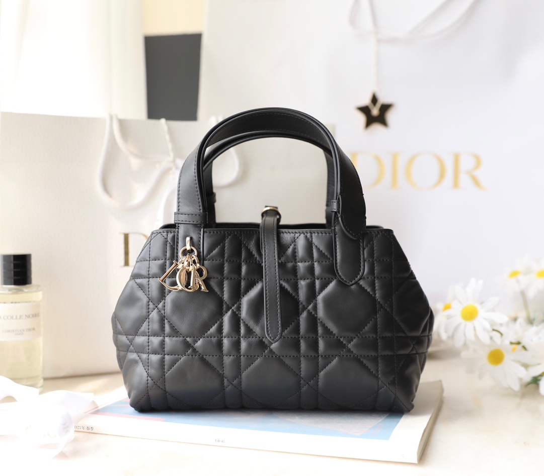 Dior Handbags Tote Bags Black Cowhide Spring/Summer Collection Casual