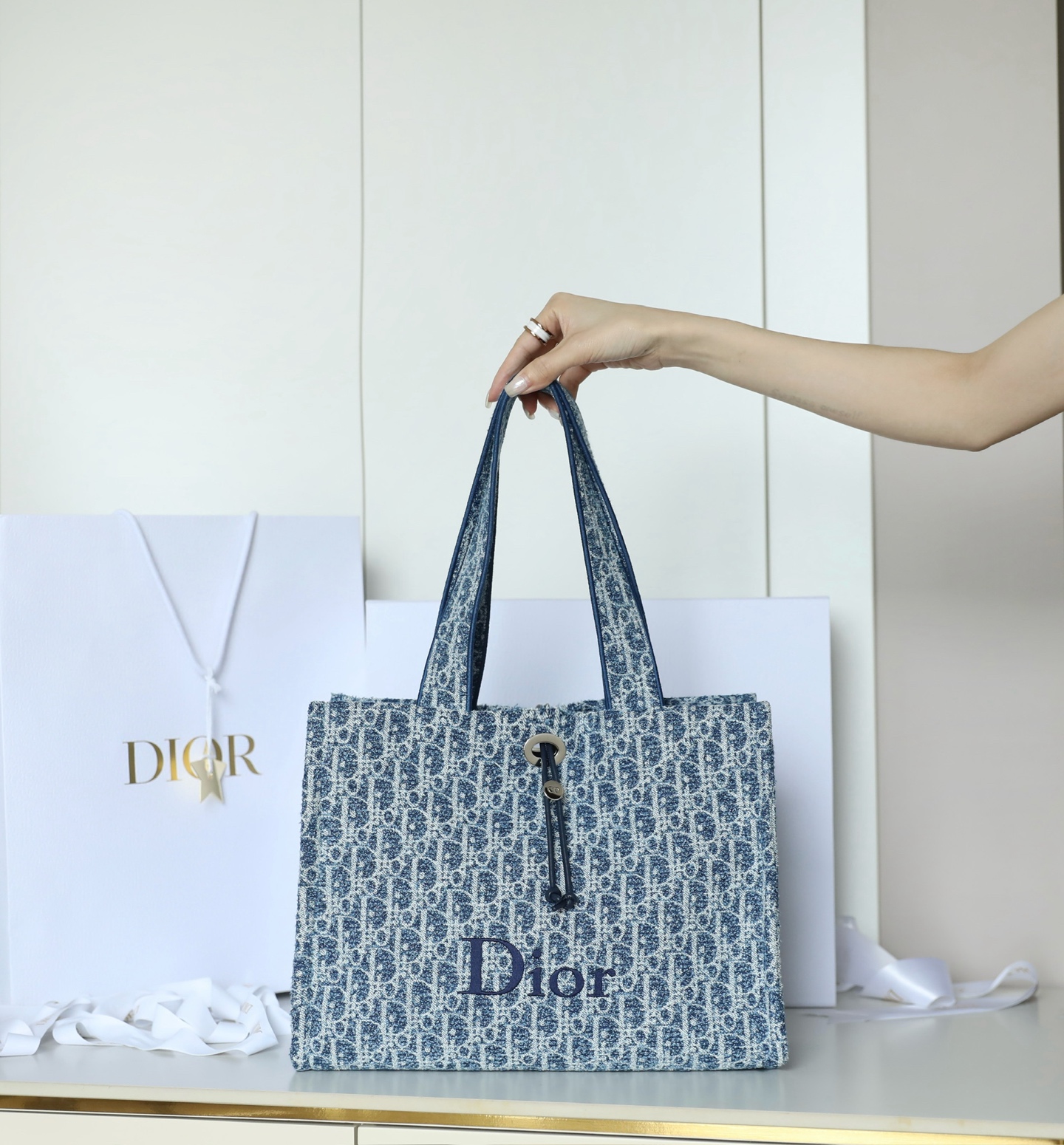 Dior Blue Oblique large tote everyday