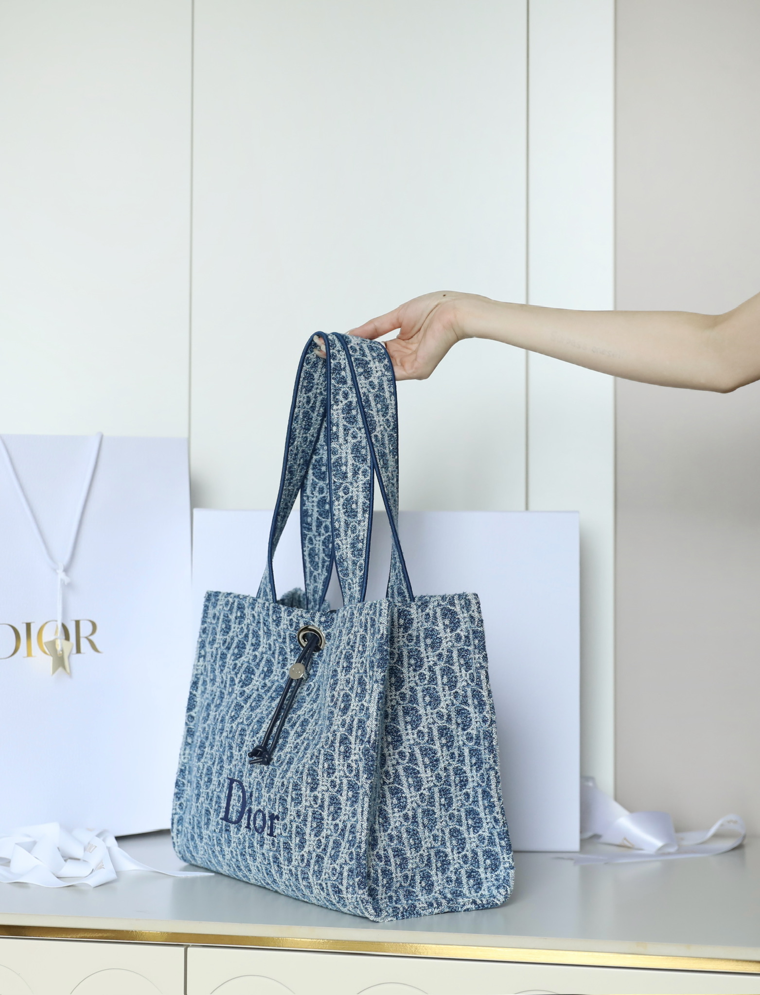 Dior Blue Oblique large tote everyday