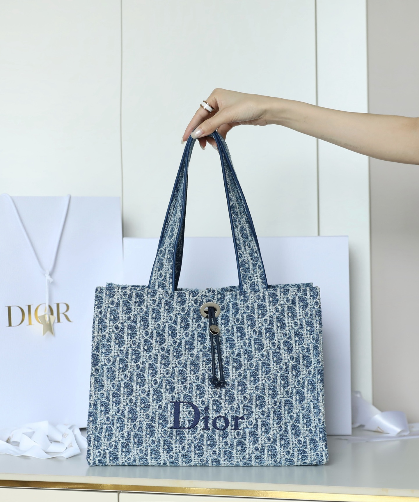 Dior Blue Oblique large tote everyday