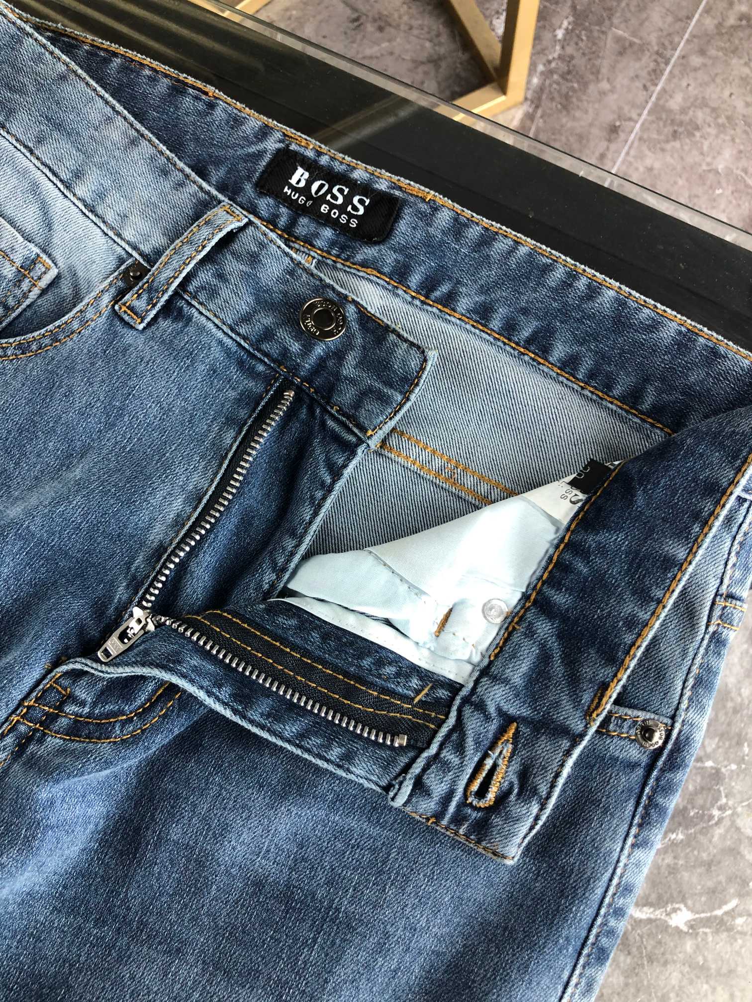BOSS春夏新品专柜有售实体店极品牛仔裤专柜原版1:1好货适合各个年龄段市场最高版本的欧洲进口面料舒适柔