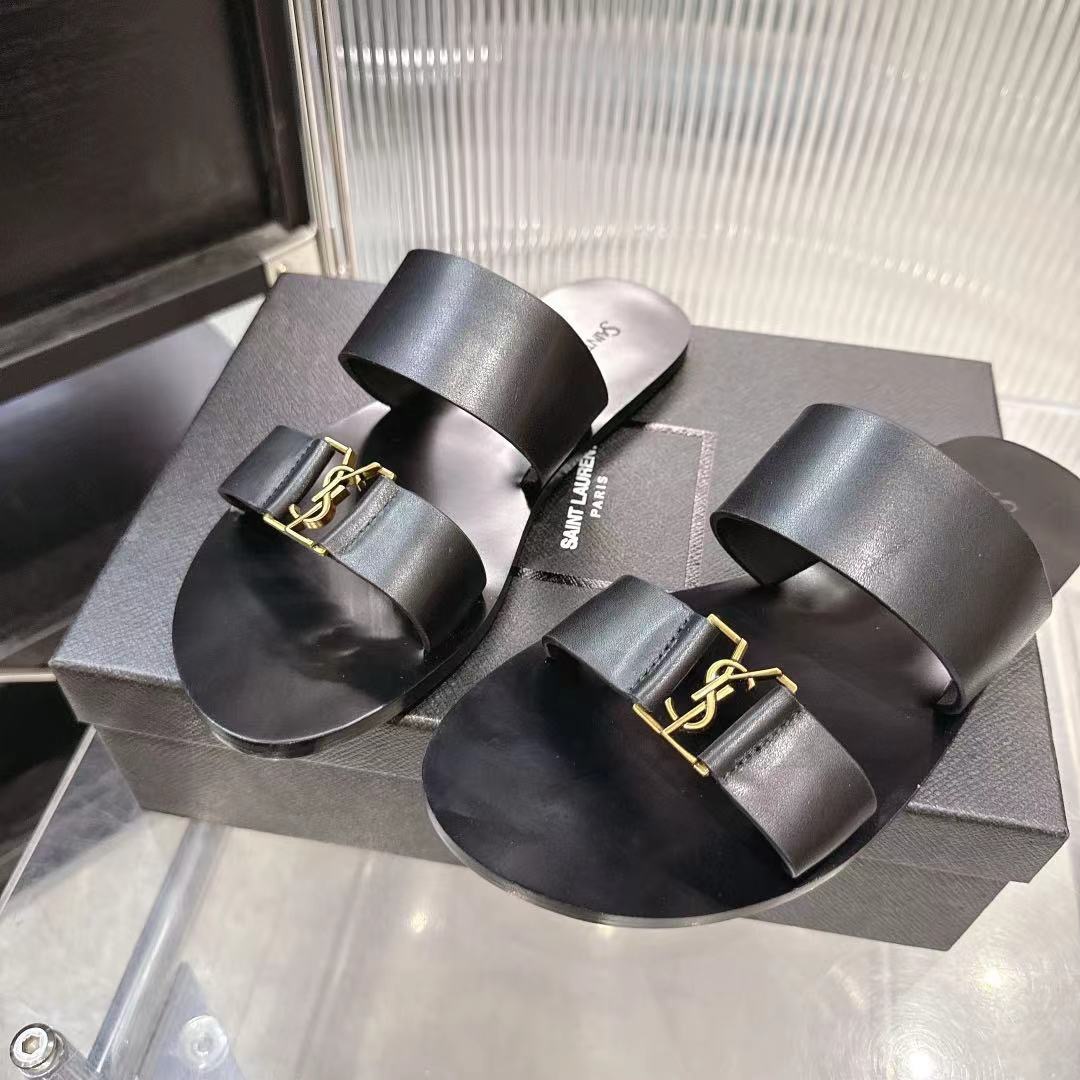 Saint Laurent Classic Luxury Leather Shoe Loafer Shoes Ref 7