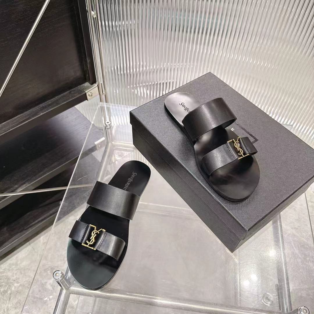 Saint Laurent Classic Luxury Leather Shoe Loafer Shoes Ref 5
