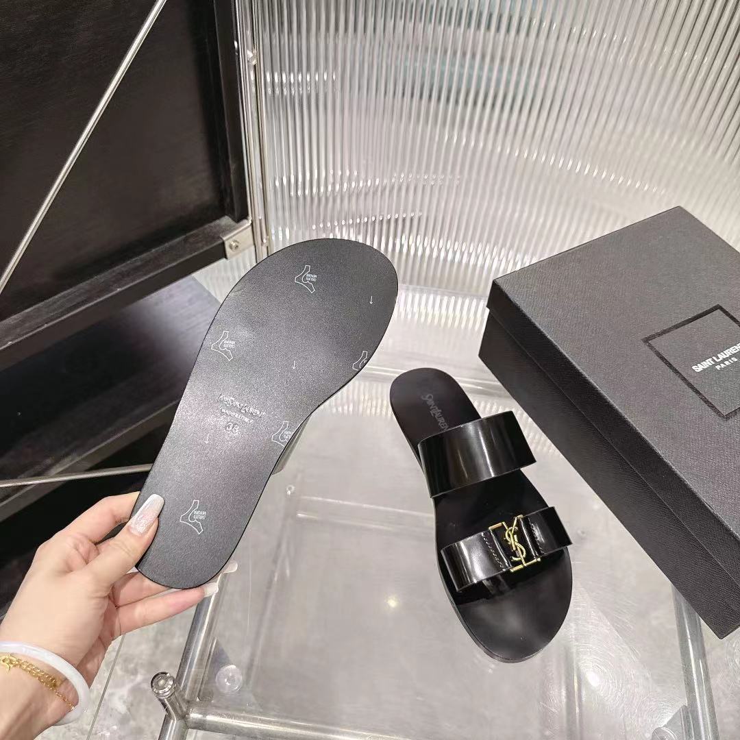 Saint Laurent Classic Luxury Leather Shoe Loafer Shoes Ref 8
