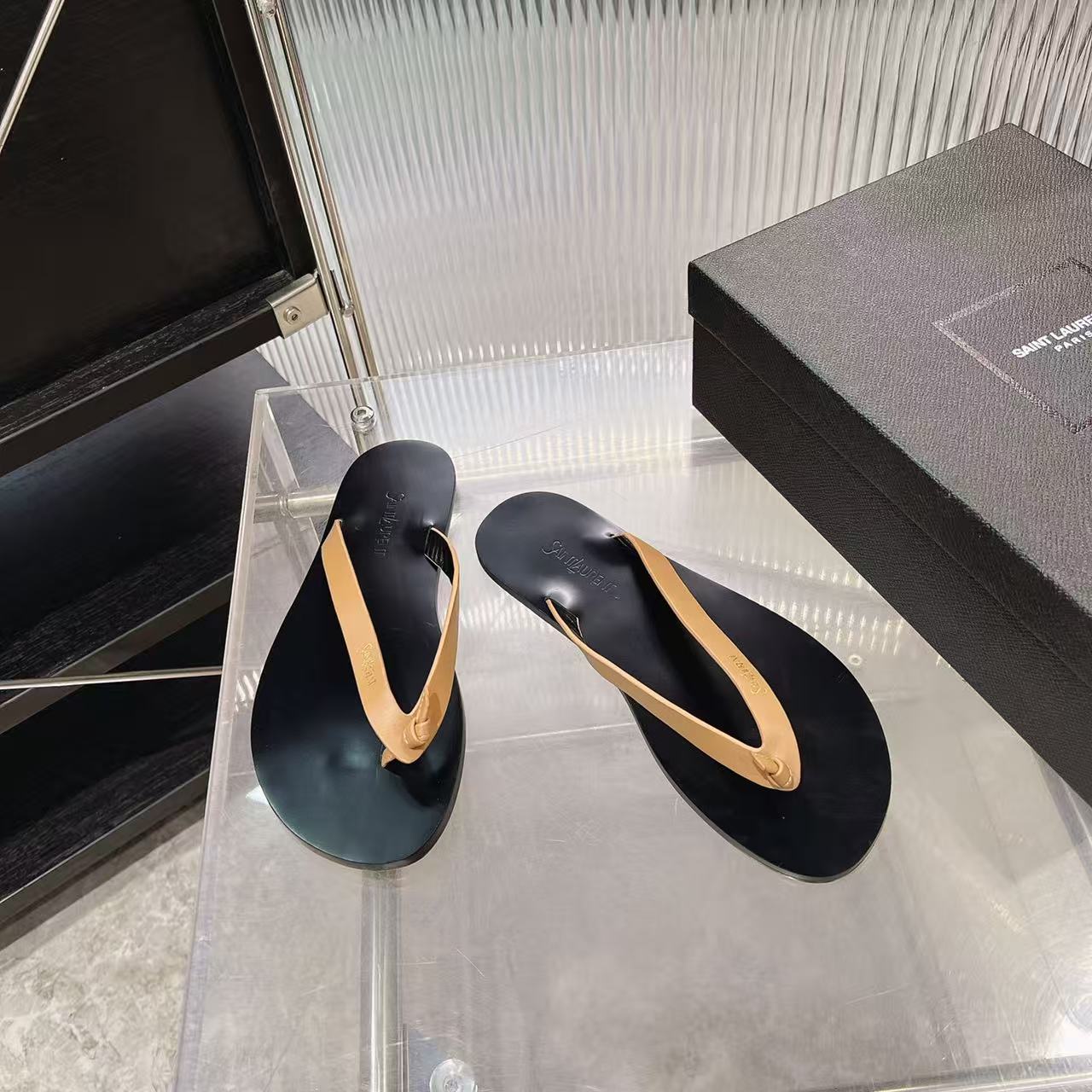 Saint Laurent Classic Luxury Leather Shoe Loafer Shoes Ref 3