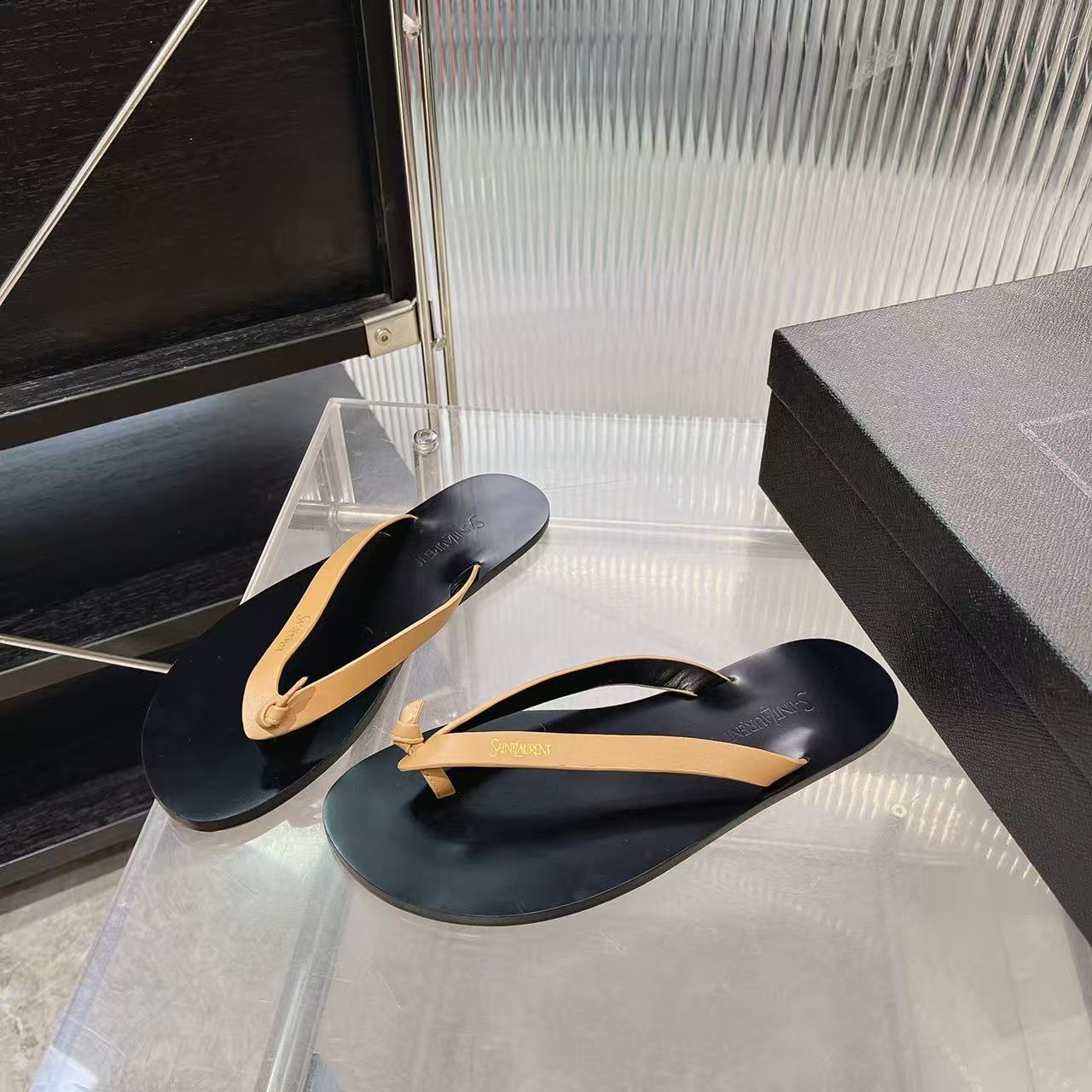 Saint Laurent Classic Luxury Leather Shoe Loafer Shoes Ref 2