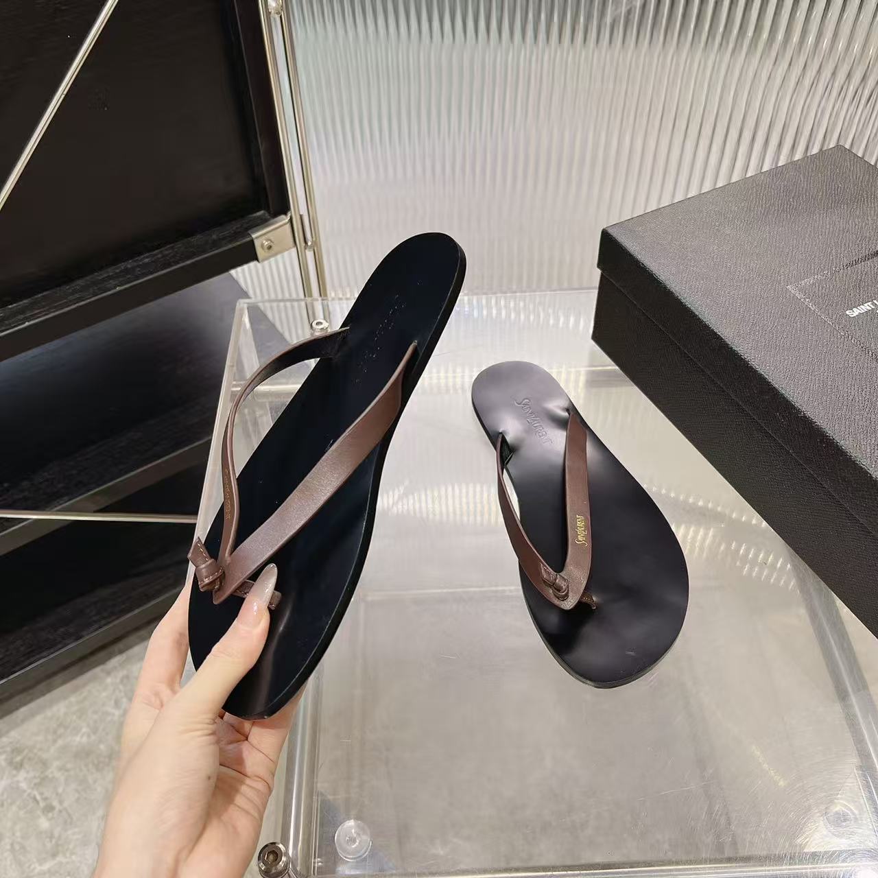Saint Laurent Classic Luxury Leather Shoe Loafer Shoes Ref 4