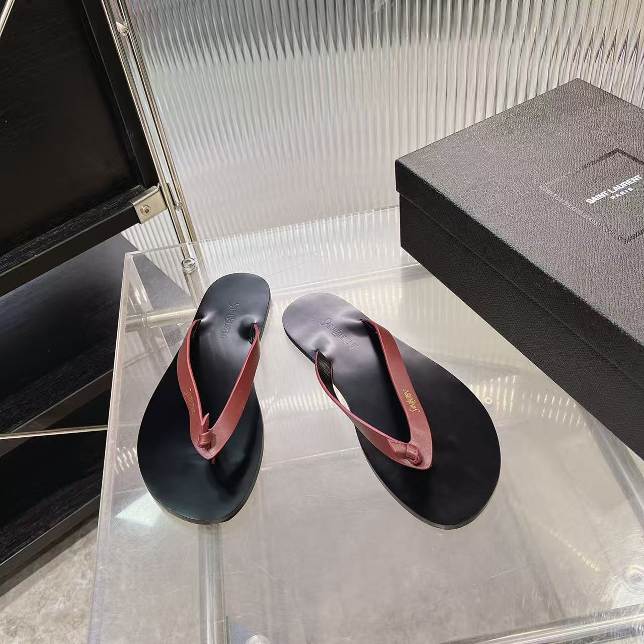 Saint Laurent Classic Luxury Leather Shoe Loafer Shoes Ref 6