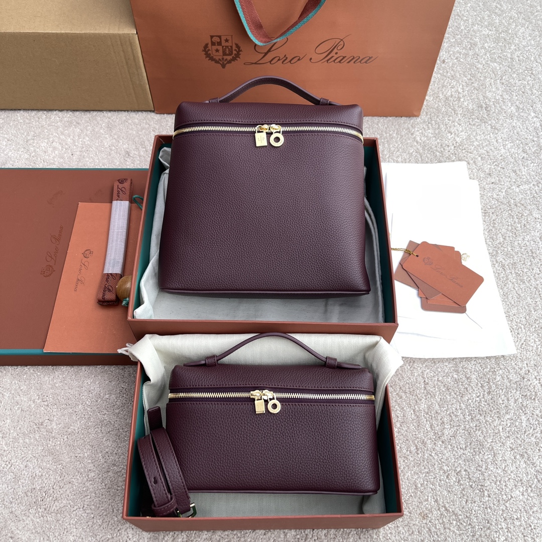 NO:199552,Extra Pocket L backpack ~L19 red beans/gold calfskin/item number: FAM 40414045,LP,loro piana,cowhide19860909Extra Pocket L双肩包～L19紅豆/金 小牛皮/货号:FAM 40414045,LP,loro piana,cowhide,Bag