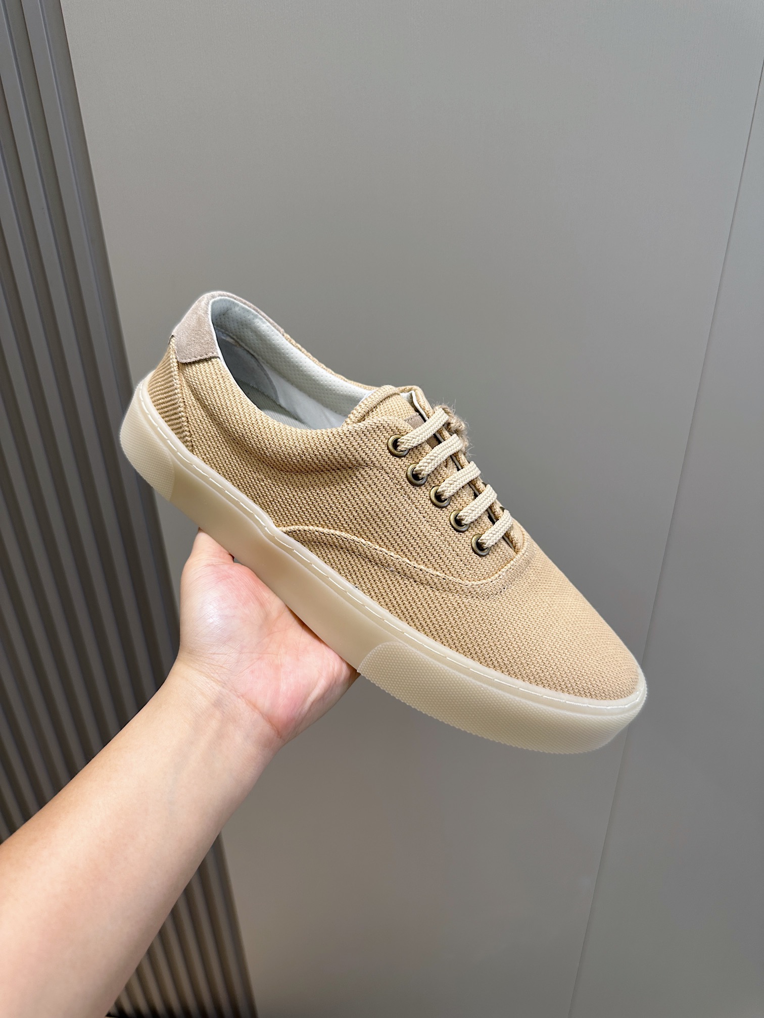 Brunello Cucinelli Nuevos Zapatos Deportivos para Hombre Este zapato deportivo plano está hecho de c
