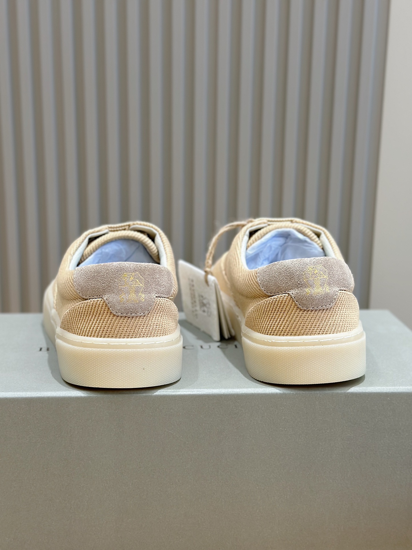 Brunello Cucinelli Nuevos Zapatos Deportivos para Hombre Este zapato deportivo plano está hecho de c