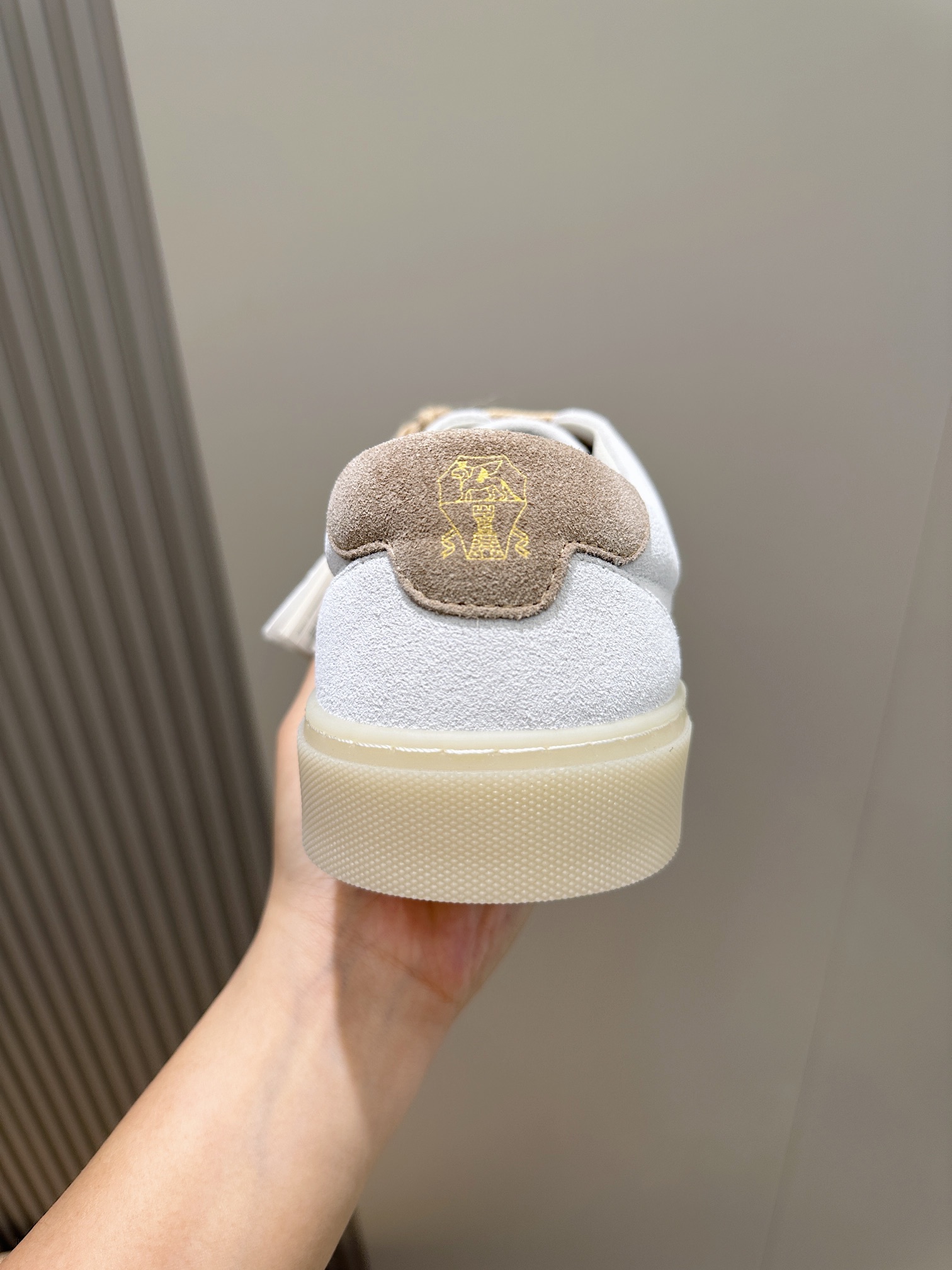 Brunello Cucinelli Nuevos Zapatos Deportivos para Hombre Este zapato deportivo plano está hecho de c