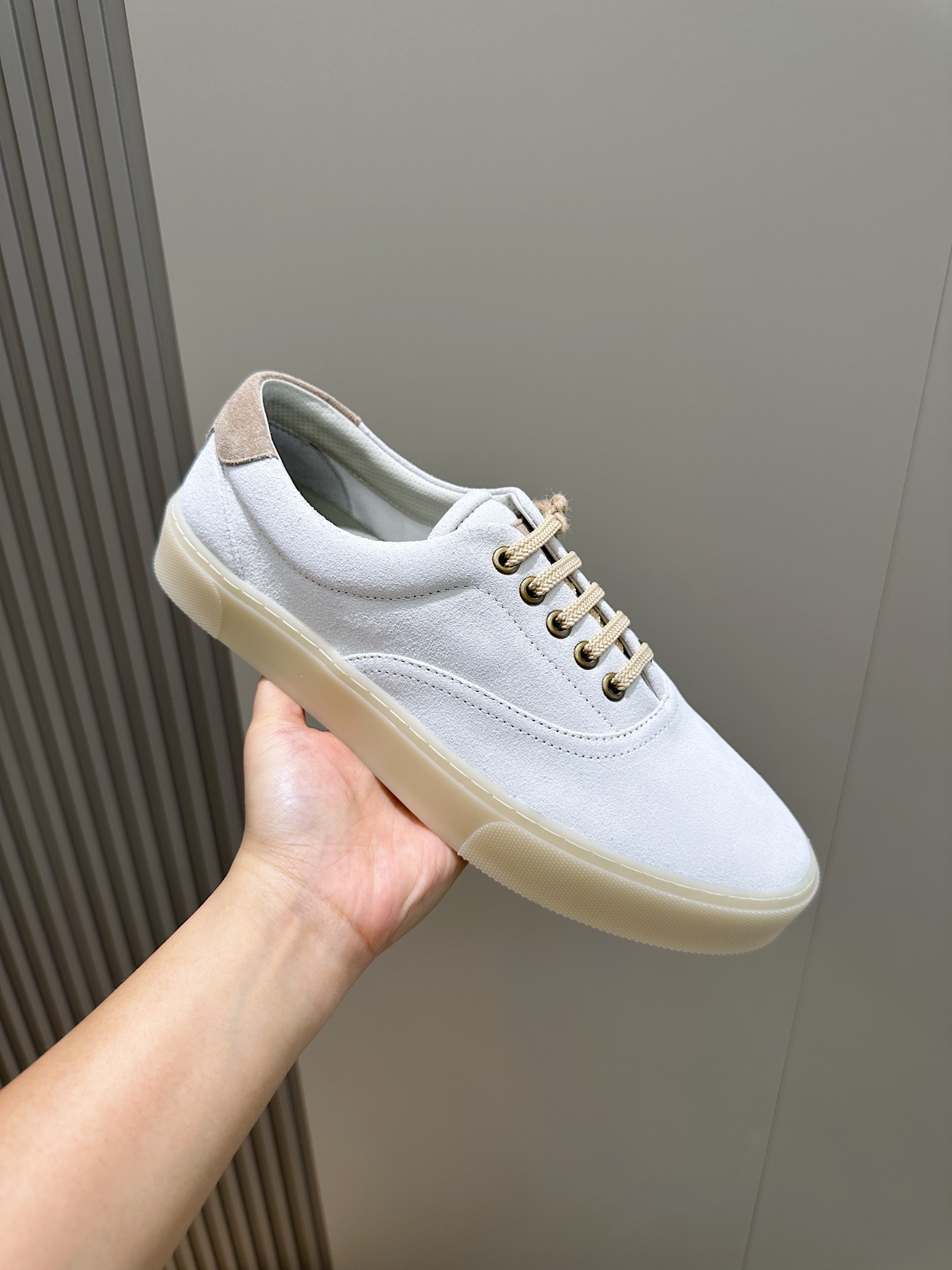 Brunello Cucinelli Nuevos Zapatos Deportivos para Hombre Este zapato deportivo plano está hecho de c