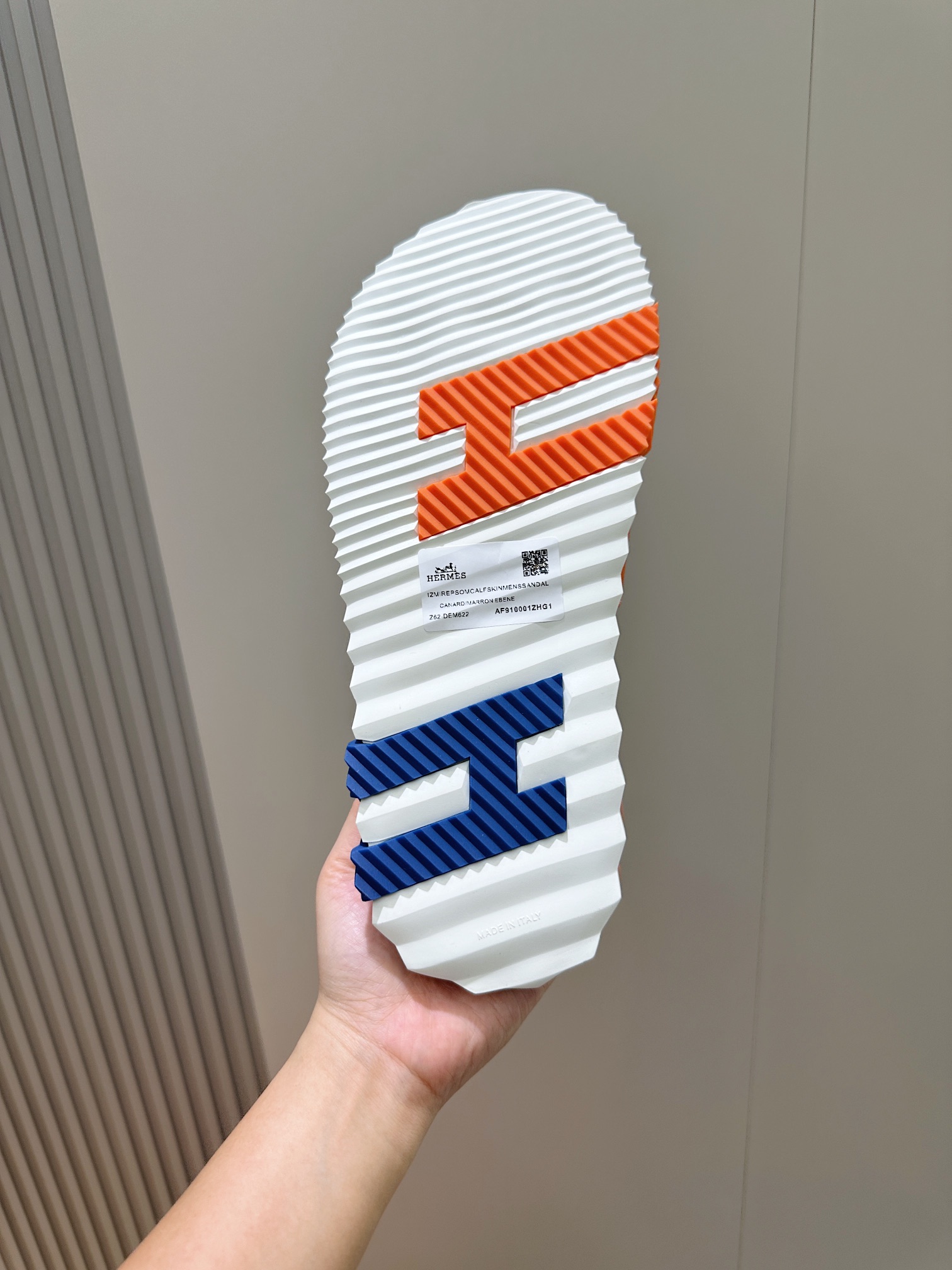 Hermes Men's Sandal Slides - Orange Leather with Signature 'H' Design 8 i1722255835 7222 1