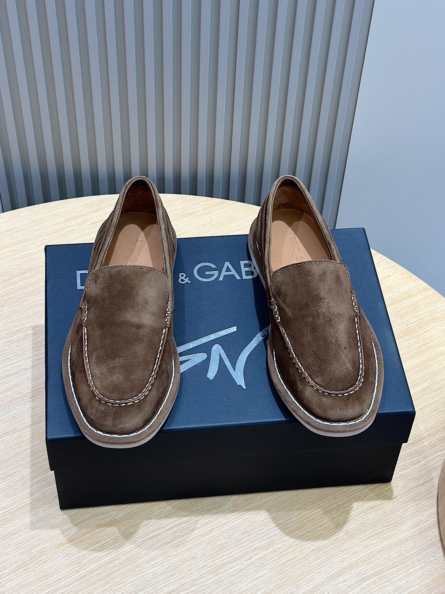 Dolce&Gabban Dolce&Gabbana zapatos mocasín de anteNueva colección Florio de zapatos mocasín de ante 