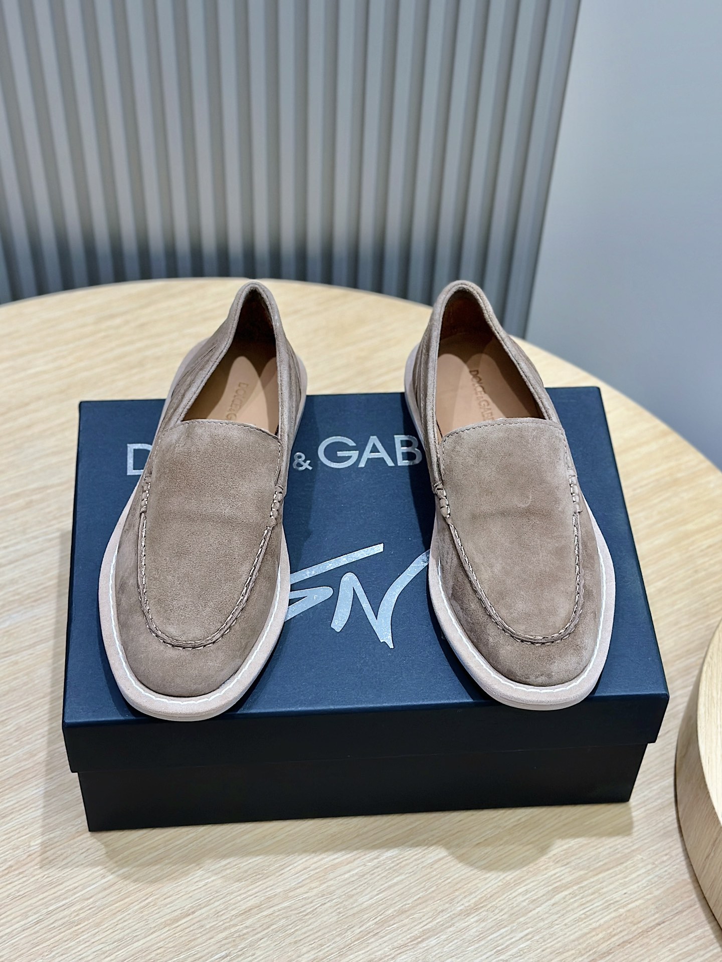 Dolce&Gabban Dolce&Gabbana zapatos mocasín de anteNueva colección Florio de zapatos mocasín de ante 