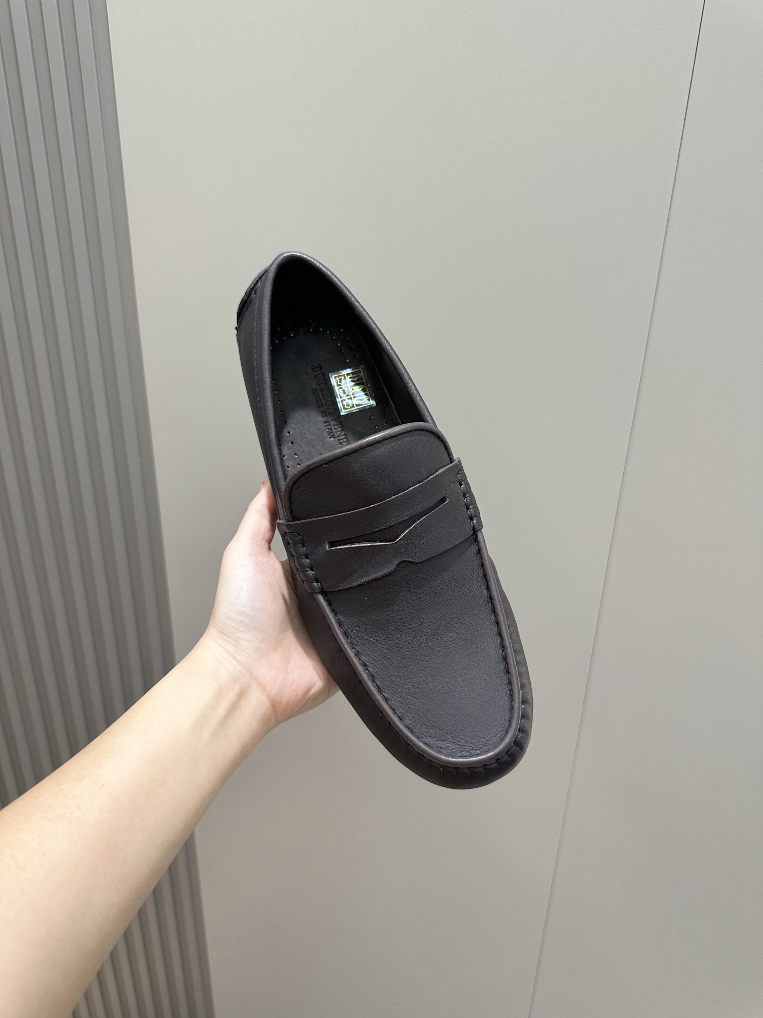 Bottega Veneta Men's Leather Loafers,Classic Driving Shoes,Brown 5 i1743951596 3266 1