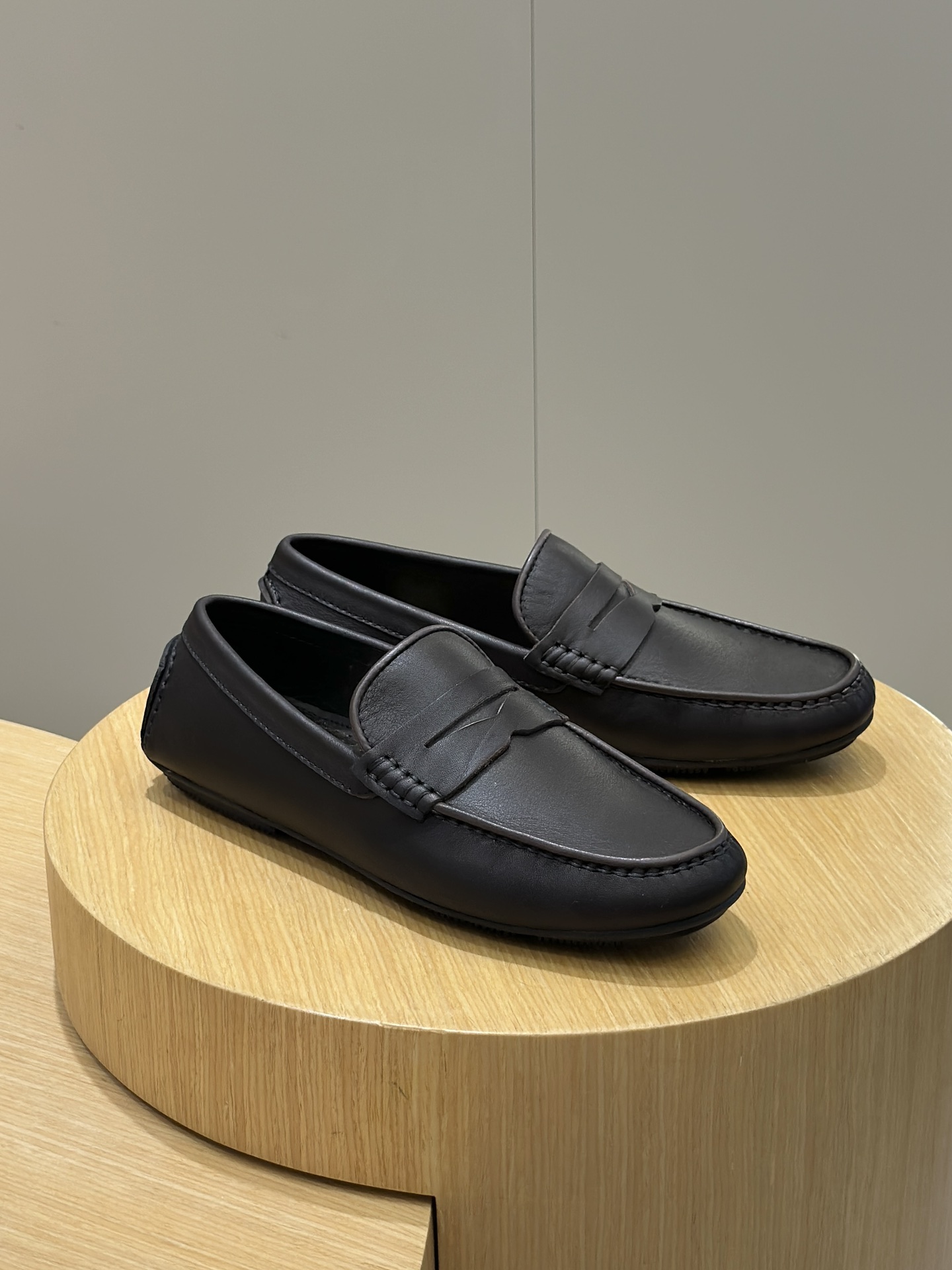 Bottega Veneta Men's Leather Loafers,Classic Driving Shoes,Brown 4 i1743951596 5726 4