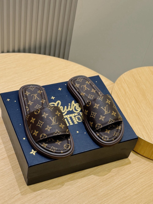 Louis Vuitton Waterfront Monogram Canvas Sandals Comfortable & Lightweight 1 Louis Vuitton Waterfront Monogram Canvas Sandals Comfortable & Lightweight